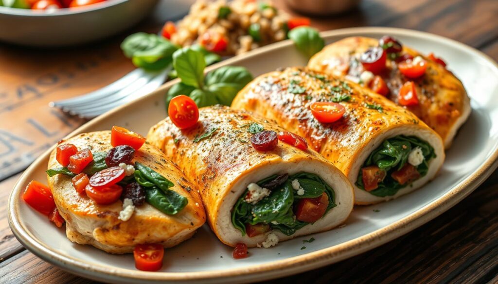 healthy stuffed chicken recipes