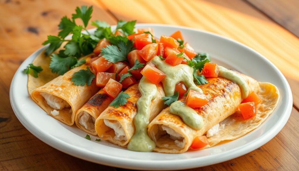 Authentic Fish Enchiladas Presentation